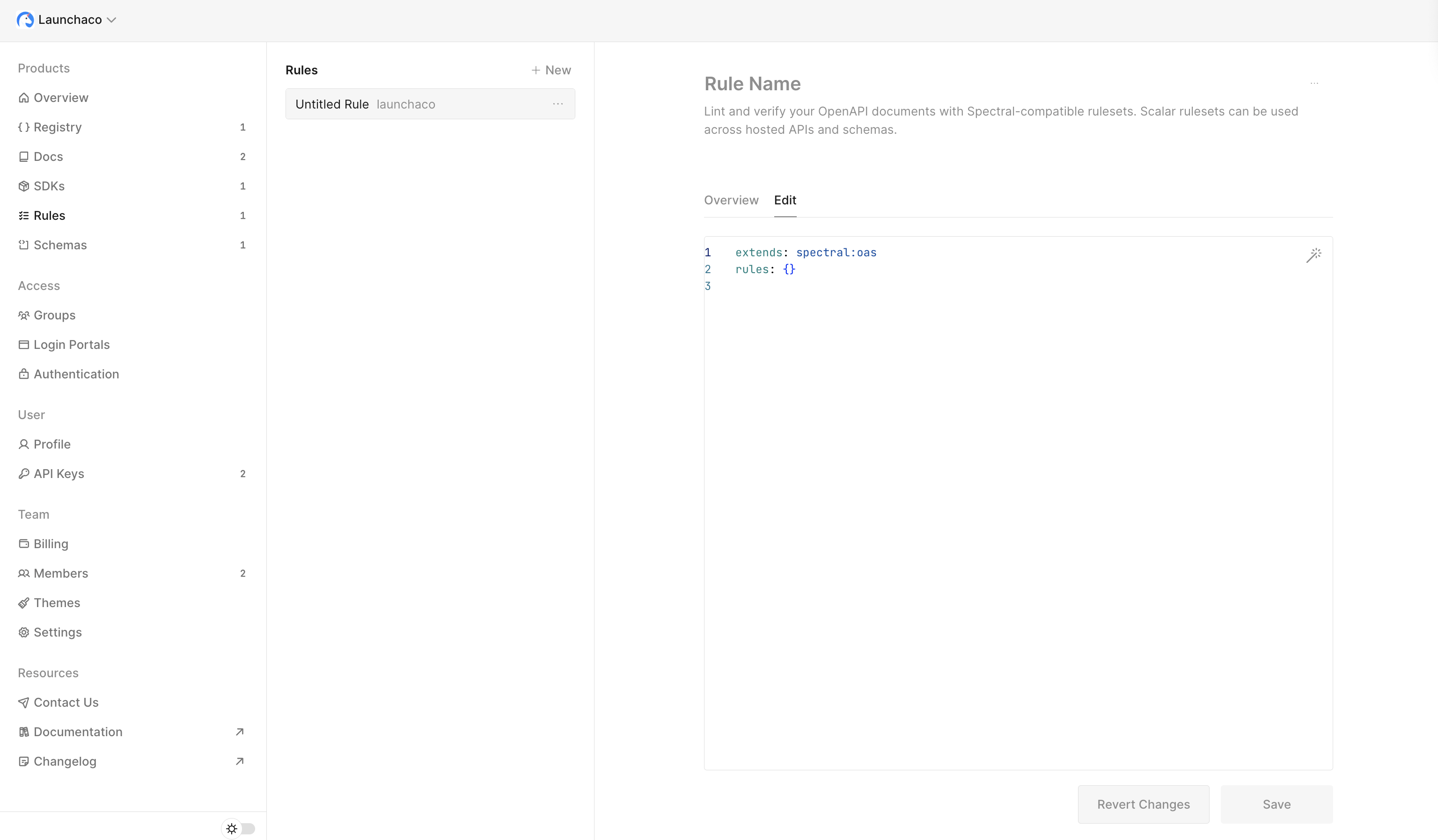 Scalar Rule Editor