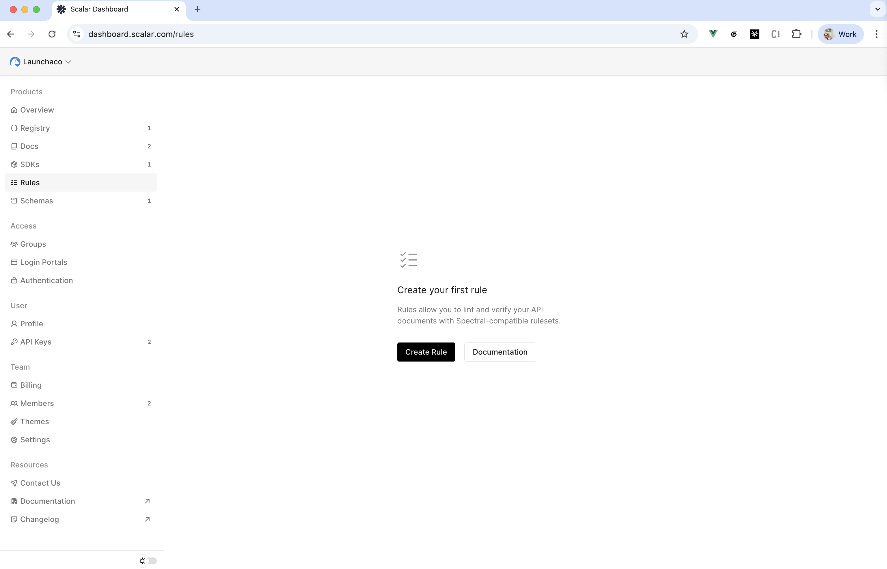 Scalar Rules Page